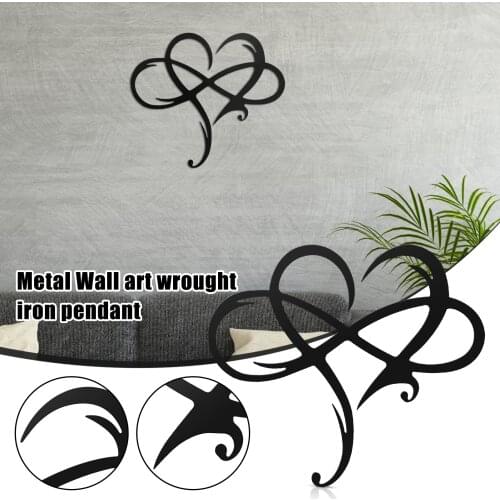 Infinity Heart Steel Metal Wall Decor Wall Art Love Wall Sign For Home Decor Wedding Decoration E7