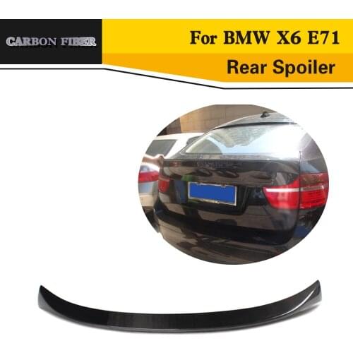 Carbon Fiber Rear Trunk Racing Spoiler For BMW X6 E71 2008-2013