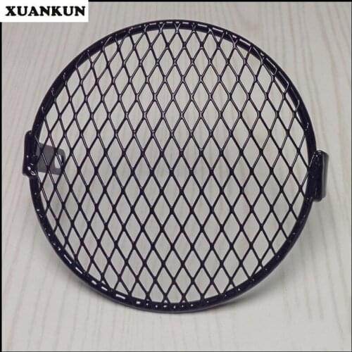 XUANKUN Cafe Racer Retro Motorcycle Accessories GN.CG Headlamps Cover The Manual Welding Lamp Cover Grille