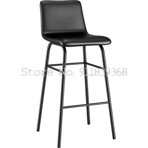 Iron Art Light Luxury Bar Chair Nordic Modern Simple Home High Stool Net Red Bar Stool Back Front Desk Chair