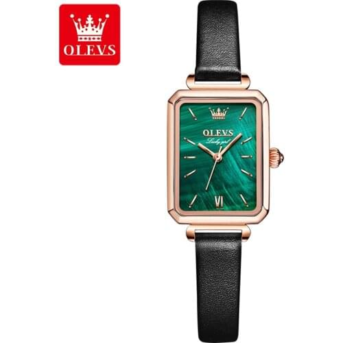 OLEVS Women Watches Fashion Geneva Designer Ladies Watch Luxury Brand Rectangle Quartz Wrist Watch Luxury Gifts For Women
