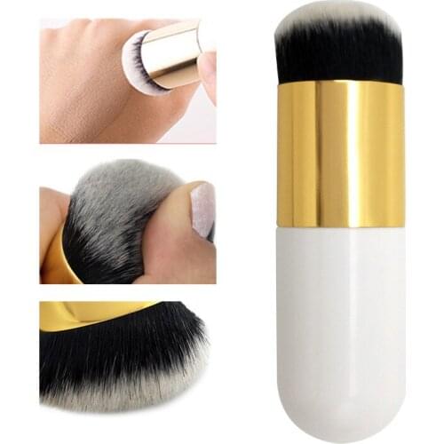 1PCS Chubby Pier Makeup Brushes Foundation Brush BB Cream professional Brushes Loose Powder Brush Flat Kit