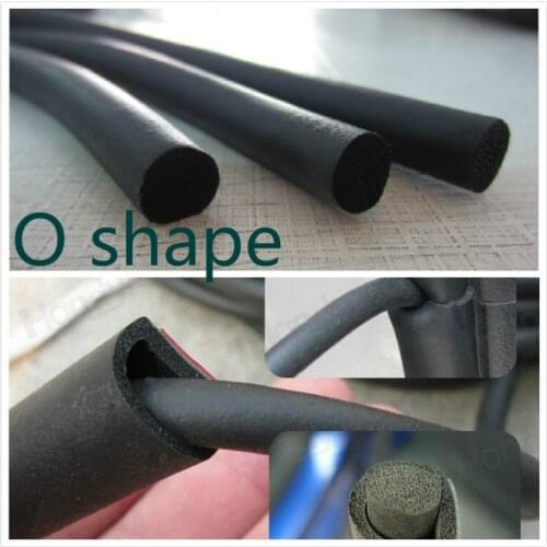 10meter DIY car door Edge Protector flexible O shape Rubber Seal Strip Solid Round Car Auto Door Edge Protector Weatherstrip