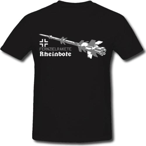 2019 Fashion Summer Style Fernzielrakete Rheinbote Rakete Luftwaffe V1 V2 Wunderwaffe Rocket T Shirt Tee shirt