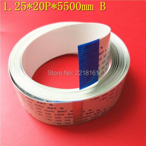 2pcs Inkjet printer Niprint Thunderjet Long data cable 20pins (1.25*20P*5500mm B)