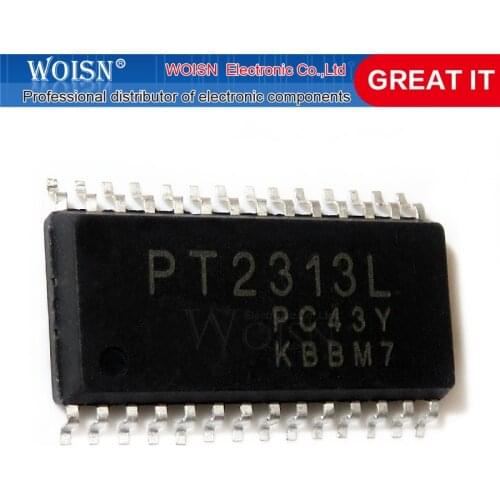 5pcs/lot PT2313L PT2313 SOP-28 SMD 4-Channel Audio Processor IC new original In Stock