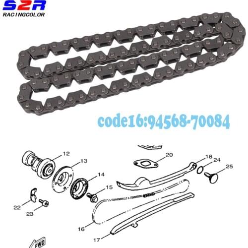 Motorcycle Accessories Timing Chain for YAMAHA JOG XC FC FORCE 100 JOG100 XC100 FC100 FORCEX100 94568-70084