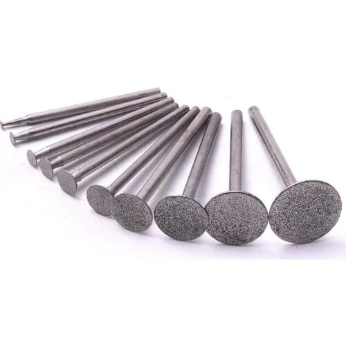 10pcs/set T shape Carborundum Diamond Grinding Wheel Head Cut Off Discs Wheel Blades Rotary Tool
