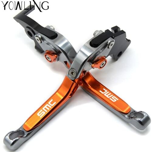 YOWLING Motorcycle CNC Aluminum Folding Extendable Brake Clutch Levers For 690 SMC 690SMC SMCR 2014 2015 2016