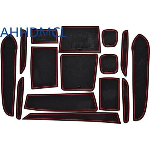 Car Anti-Dirty Pad Door Groove Gate Slot Cup Armrest Storage Pad Anti-Slip Mat For Chevrolet Sail Two Electric Windows