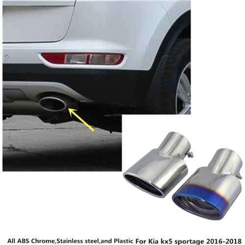 Free shipping car muffler exterior end pipe outlet dedicate stainless steel exhaust tip tail For Kia kx5 Sportage 2016 2017 2018