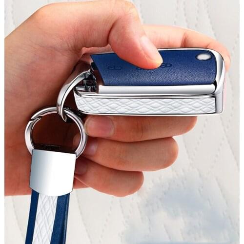Car Key Case Cover For Volkswagen VW Polo Golf 7 MK7 Tiguan passat For Skoda Octavia Kodiaq Karoq For Seat Ateca Leon Key Bag