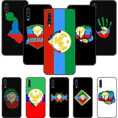 Phone Case For Samsung Galaxy A 50 51 71 70 7 5 10 20 30 40 41 21 S E Black Cover Waterproof Art Funda coat of arms of dagestan
