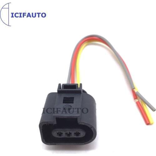 06E905163 Camshaft Position Sensor 3 Pin Wire Connector Plug Harness For Audi A4 S4 A6 Quattro VW Touareg 3.2 3.6 4.2L