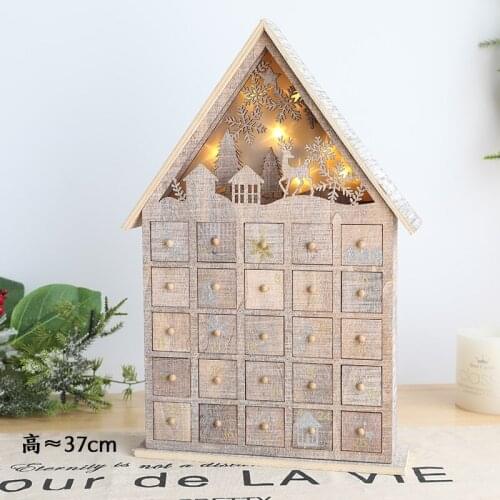Hallmark Ornament Wooden Christmas Autumn Desktop Accessories Wood Decoration Decor Model Christmas Miniaturas Bedroom HX50FM