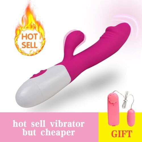 30 Frequency Dildo Vibrator Vaginal G-spot Stimulator Rechargeable Dual-vibrator Female Masturbator Clitoral Massager Adult Toys