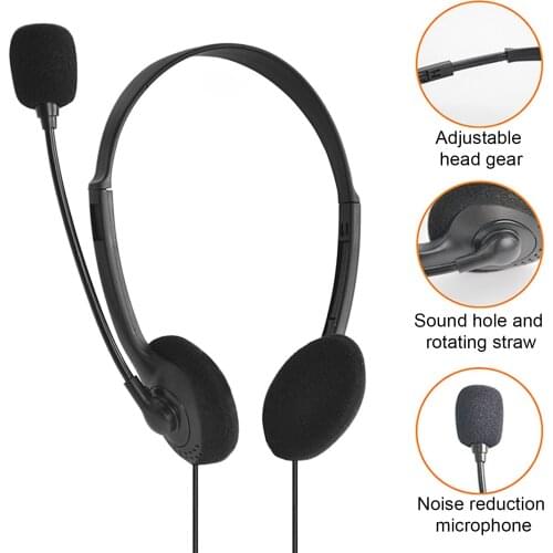 USB Computer Gaming Headset Noise Cancelling Headphones with Mic earphones