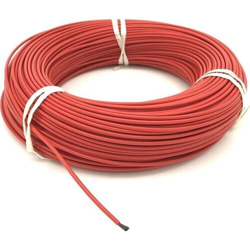 10m Fluoropolymer Insulated New Infrared Heating Floor Heating Cable System of 24K Carbon Fiber Wire Electric Floor Hotline