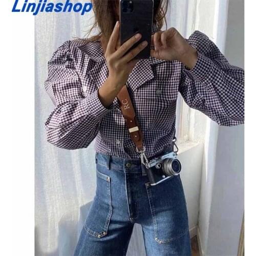Linjiashop Striped Blouses