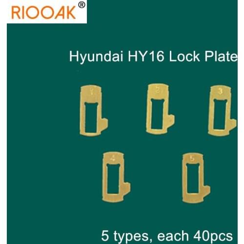 200pcs/lot HY16 Car Lock Repair Kit Accessories Brass Material Car Lock Reed Plate For Hyundai Elantra For Kia K2 K3 Fort