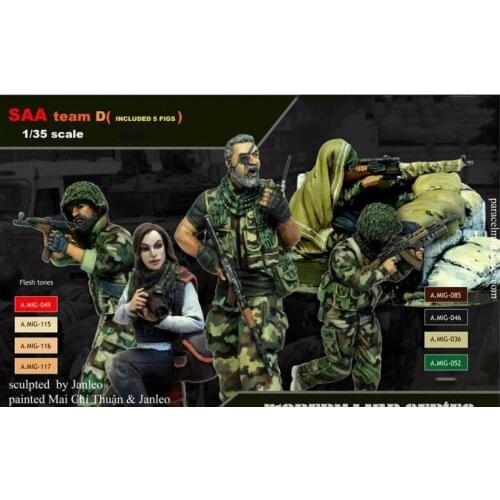 Unassambled 1/35 US Team soldiers (5 figures & 1 base) Figure Resin kit miniature model Unpainted