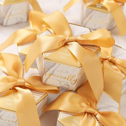 New Europe Marble Style Gift Box Baby Shower Birthday Party Candy Box Sweet Chocolate Boxes Wedding Favors Decoration New Europ