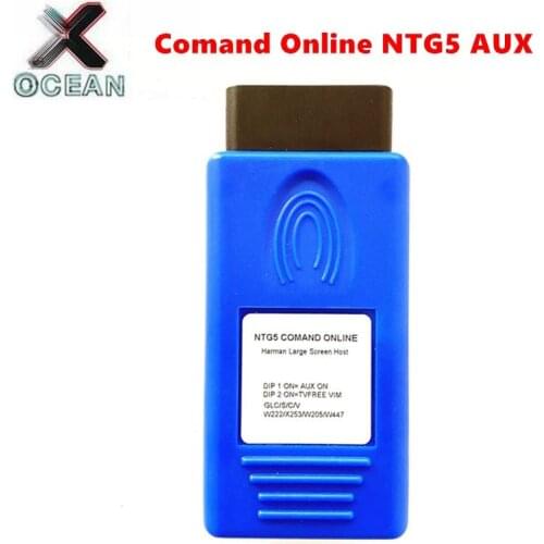 NTG5 AUX In & VIM Activation COMAND Online OBD NTG 5 for C GLC S V W205 X253 W222 W447 OBD Tool for Benz Free shipping