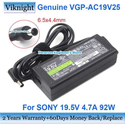 Genuine 19.5V 4.7A 92w ac power supply adapter Charger for sony VGP-AC19V48 vgp-ac19v37 ADP-90TH A PCG-GRS500 VGN-A6 VPCEB4AFJ