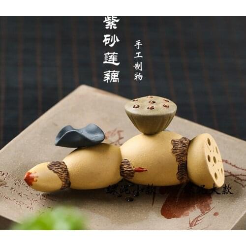 Sand tea wholesale pet manufacturers selling tea play quality manual gift furnishing articles tea lotus lotus root