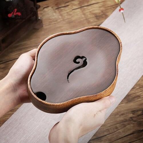 Tea Tray Drainage Water Storage Kung Fu Tea Set Teapot Crafts Pad Dry Bubble reconsolidated bamboo Table Pot Bearing
