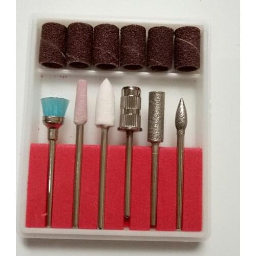 2019 new Nail Art Drill Professional Electric Machine Manicure Pedicure nail drill bit Tools Set Kit sanding bands 2.35 cap SJ13
