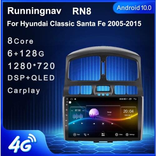 Runningnav For Hyundai Classic Santa Fe 2005-2015 Android Car Radio Multimedia Video Player Navigation GPS