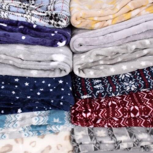 Autumn and winter men fashion drawstring waist multi-color print soft fleece thermal lounge sleep pants