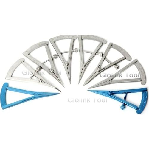 Screw adjustment styles Caliper 20mm Straight Ophthalmic Eye Instrument Tool Stainless Steel/ Titanium Alloy Eyelid Caliper