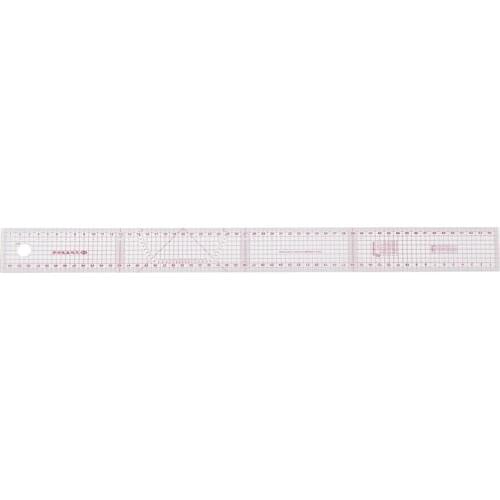 Sewing tailor 54 cm shared double side metric straight ruler transparent pink Promotion