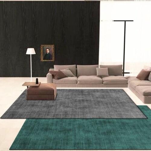 Nordic Carpet Modern Minimalist Living Room Rugs Solid Color Gradient Short Plush Carpets Bedroom Bedside Bathroom Floor Mat