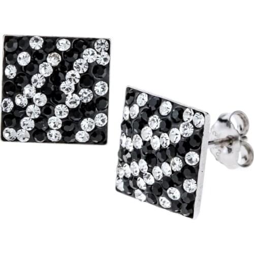 925 Sterling Silver Austrian Crystal Stud Earrings Birthday Jewelry Gifts for Women Wife Her Girlfriend Girls Dropshipping HE14