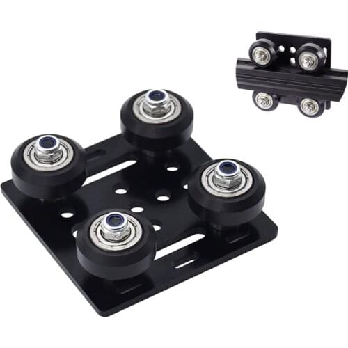 1set 3D Printer parts Openbuilds V gantry plat set special slide plate pulley for 2020 /2040 V-slot aluminum profiles wheels