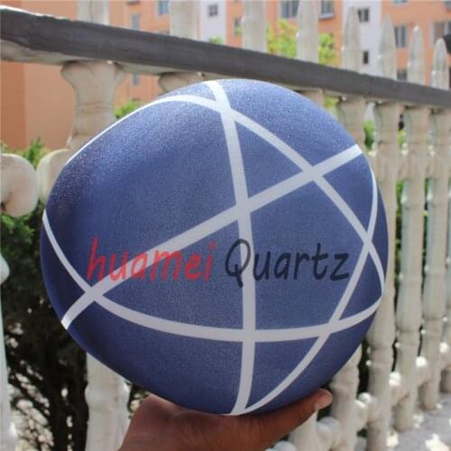 12 inch Color stripe Chakra Frosted Quartz Crystal Singing Bowl