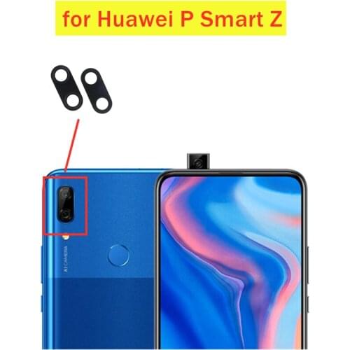2pcs/lot for Huawei P Smart Z Back Camera Glass Lens Main Rear Camera Lens with Glue Repair Spare Parts