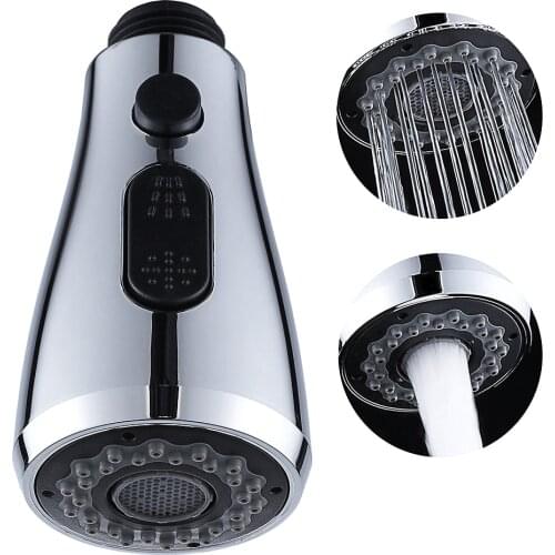 ABS Kitchen Pull Out Faucet Sprayer Nozzle Water Saving Bathroom Basin Sink Shower Spray Head Replacement Spray Shower Head Tool