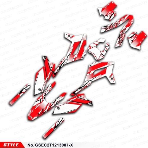 Aftermarket Adhesives Backed Vinyl for GAS GAS EC 125 200 250 300 E Guillaume REPLICA Racing 2T 12 13 Style No.GSEC2T1213007-X