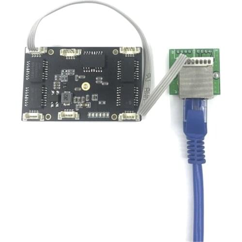 ANDDEAR Customized industrial 5 port 10/100M unmanaged network ethernet switch 12v pcba module network switch