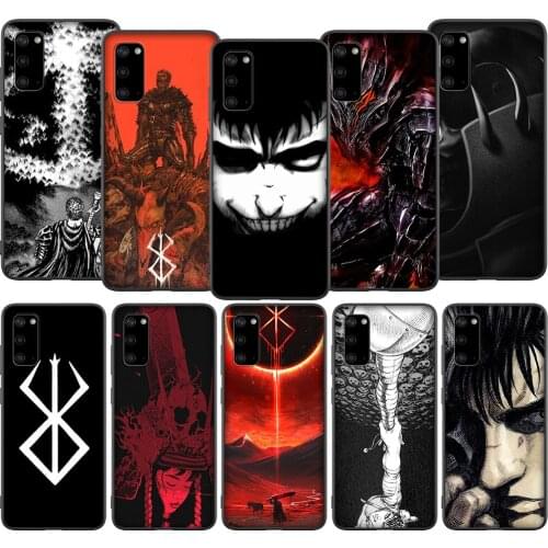 T23 Berserk Guts Anime Case for Samsung A2 A3 A5 A6 A7 A8 A9 A10S A20S A30S A40S A50S A70S J4 J6 J7 J8 Plus Prime