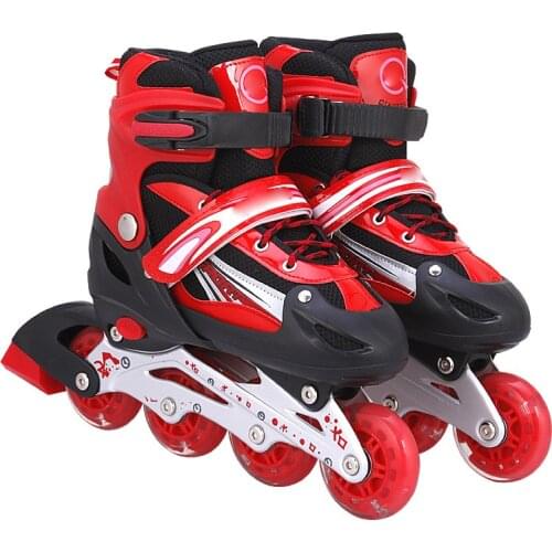 PVC Childrens Skates Universal Roller Skates Adult Pulley Speed Skating Roller Skates