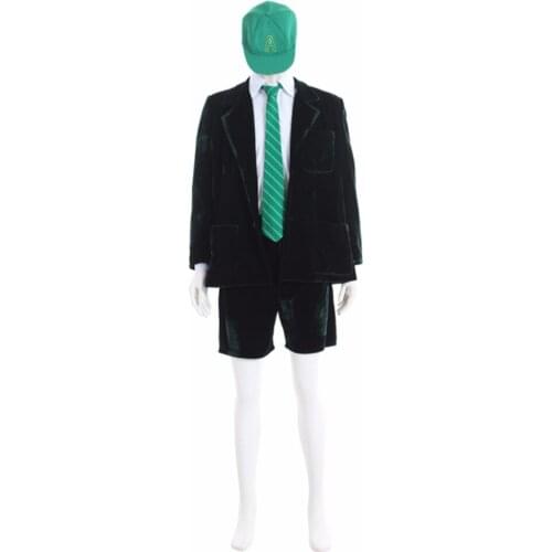 Cosplaydiy Custom Made Superstar AC/DC Band Angus Young School Boy Outfit Cosplay Costume Jacket Coat Short Pants Shirt L0516