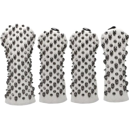 Golf headcover No.1 Driver club cover NO 3 5 UT Hybrid Club Skull protection cover free shipping