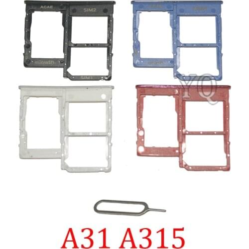 SIM Card Chip Tray For Samsung A31 A41 A51 A315F A315G A315N A415F A415 A515F A515 Original New Phone Housing Micro SD Holder