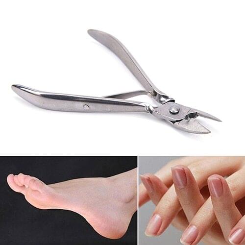 New Big Stainless Steel Nail Cuticle Scissor Toe Nail Ingrown Cuticle Nipper Pedicure Dead Skin Cutter Nail Clipper High quality