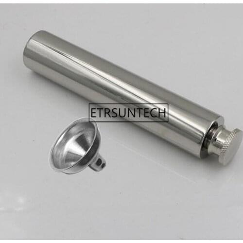 2 oz Hip Flask Polished Round Bottom Tubular Wine Pot Bottle Wine Whisky Bottle Portable Stainless Steel Flagon